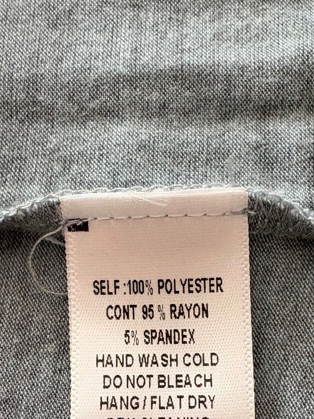 Soho Jeans Size Medium Mixed Media Gray Top - Picture 6 of 7